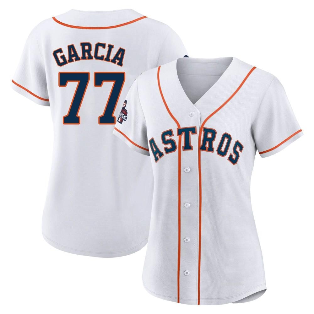 Women's Luis Garcia Houston Astros Replica White 2022 World Series Champions Home Jersey