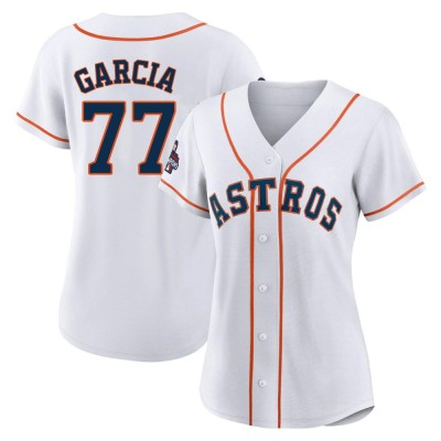 Women's Luis Garcia Houston Astros Replica White 2022 World Series Champions Home Jersey
