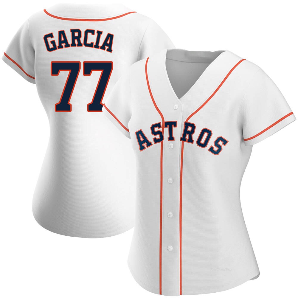 Women's Luis Garcia Houston Astros Replica White Home Jersey