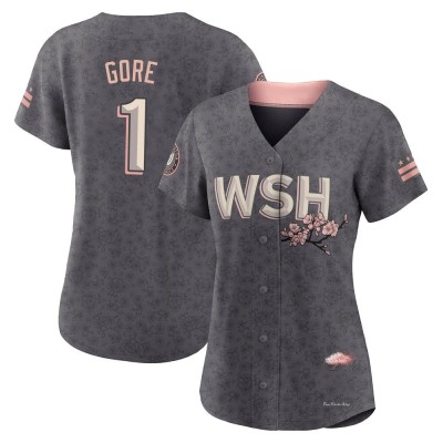 Women's MacKenzie Gore Washington Nationals Authentic Gray 2022 City Connect Jersey