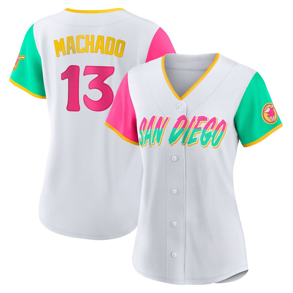 Women's Manny Machado San Diego Padres Replica White 2022 City Connect ...