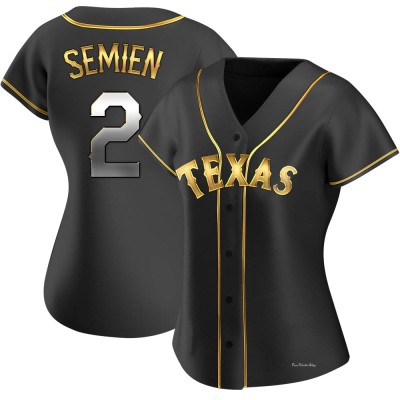 Women's Marcus Semien Texas Rangers Replica Black Golden Alternate Jersey