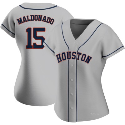 Women's Martin Maldonado Houston Astros Authentic Gray Road 2020 Jersey