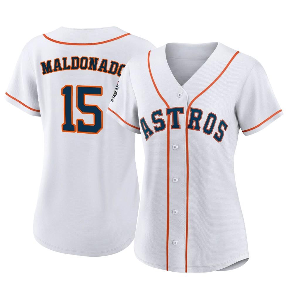 Women's Martin Maldonado Houston Astros Authentic White 2022 World Series Home Jersey