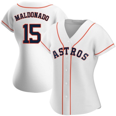 Women's Martin Maldonado Houston Astros Authentic White Home Jersey
