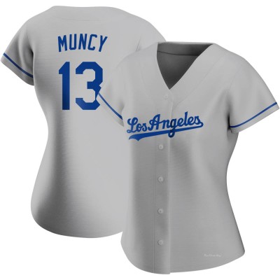 Women's Max Muncy Los Angeles Dodgers Authentic Gray Road Jersey