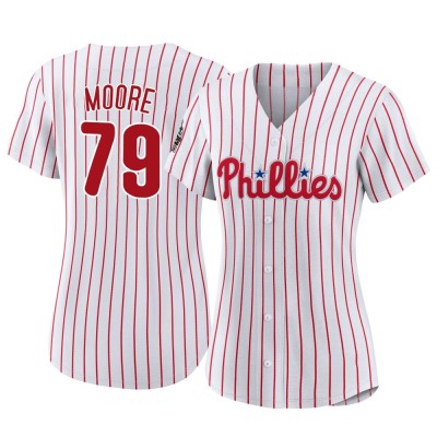Women's McKinley Moore Philadelphia Phillies Replica White 2022 World Series Home Jersey