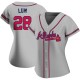 Women's Mike Lum Atlanta Braves Authentic Gray Road Jersey