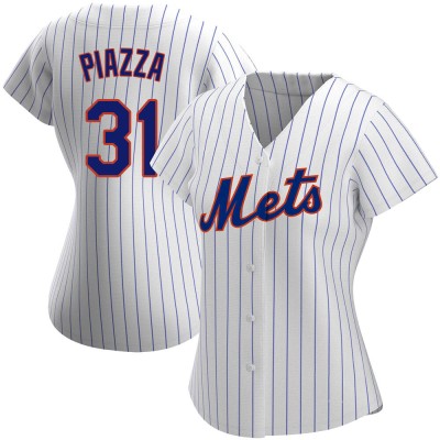 Women's Mike Piazza New York Mets Authentic White Home Jersey