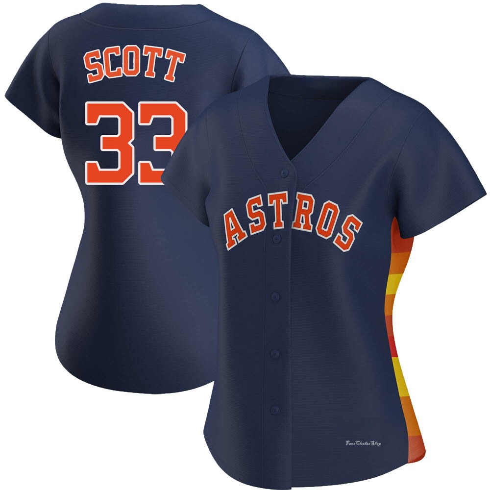 Women's Mike Scott Houston Astros Replica Navy Alternate Jersey