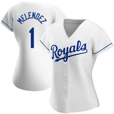 Women's MJ Melendez Kansas City Royals Replica White Home Jersey