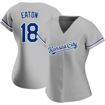 Women's Nate Eaton Kansas City Royals Authentic Gray Road Jersey