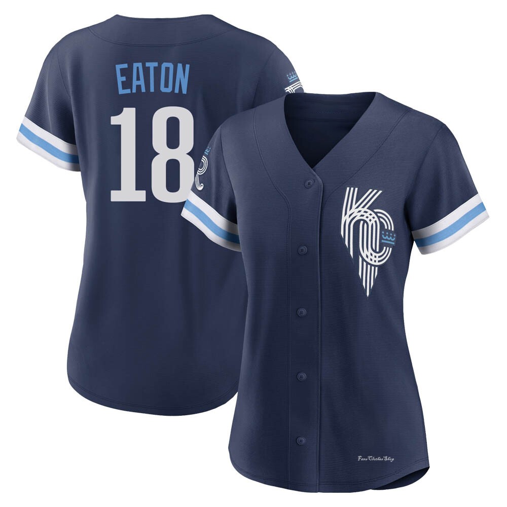 Women's Nate Eaton Kansas City Royals Replica Navy 2022 City Connect Jersey