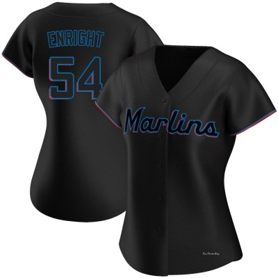 Women's Nicholas Enright Miami Marlins Authentic Black Alternate Jersey