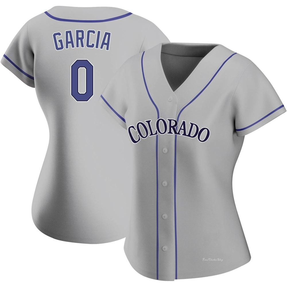 Women's Nick Garcia Colorado Rockies Authentic Gray Road Jersey