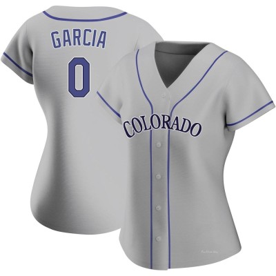 Women's Nick Garcia Colorado Rockies Authentic Gray Road Jersey
