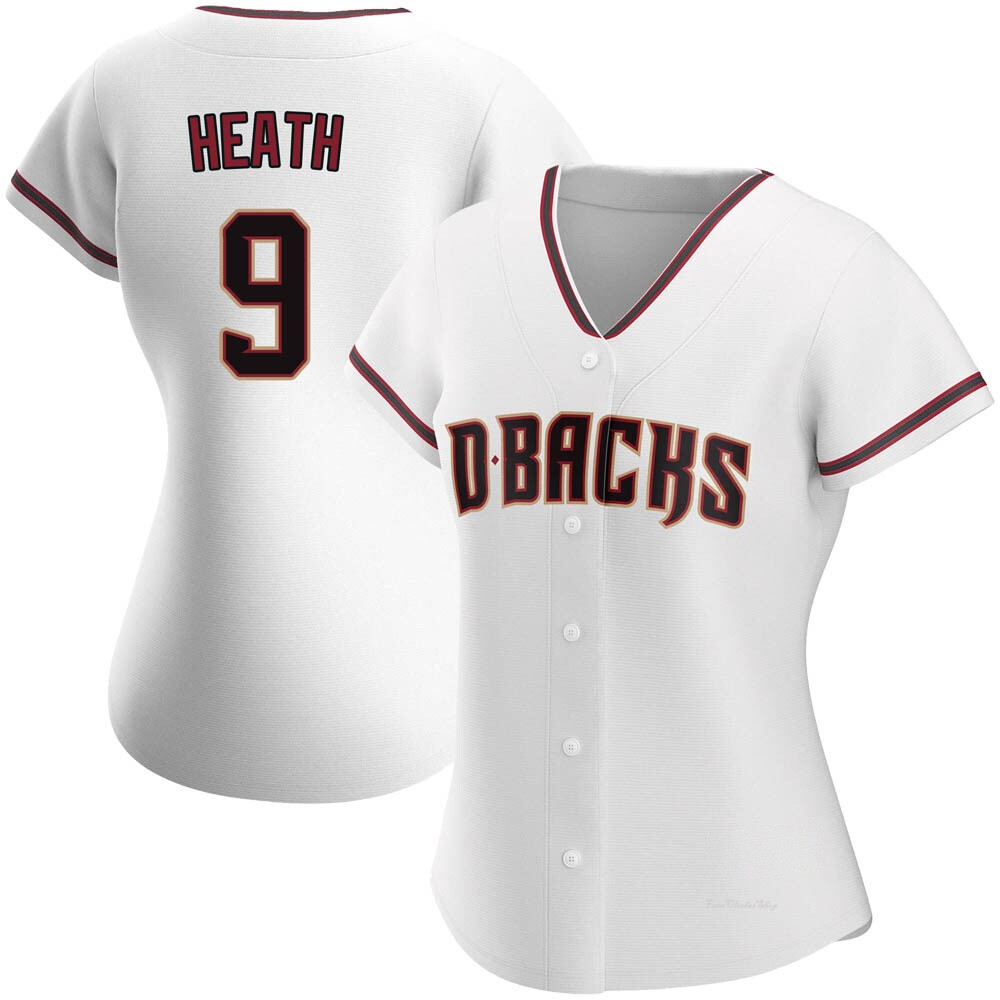 Women's Nick Heath Arizona Diamondbacks Replica White Home Jersey