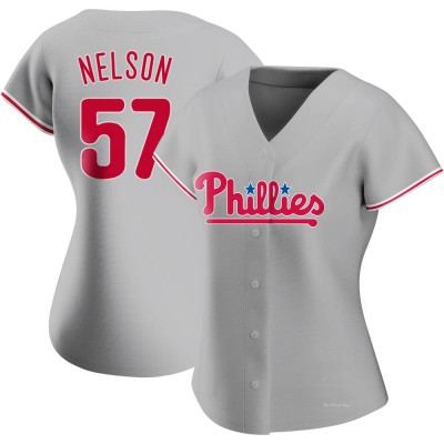 Women's Nick Nelson Philadelphia Phillies Authentic Gray Road Jersey