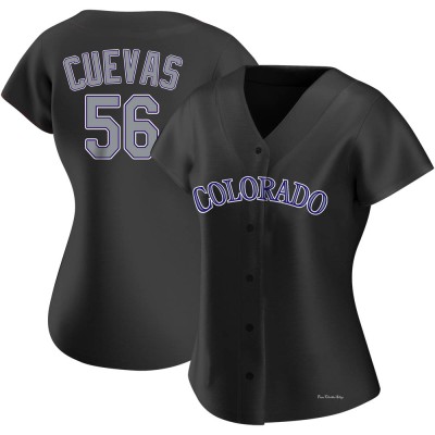 Women's Noel Cuevas Colorado Rockies Replica Black Alternate Jersey