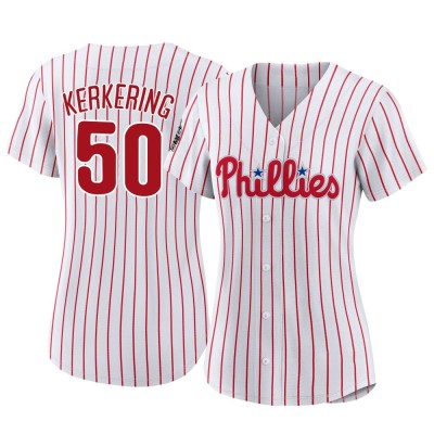 Women's Orion Kerkering Philadelphia Phillies Authentic White 2022 World Series Home Jersey