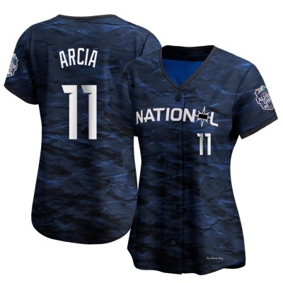 Women's Orlando Arcia Atlanta Braves Limited Royal National League Game 2023 All-Star Jersey