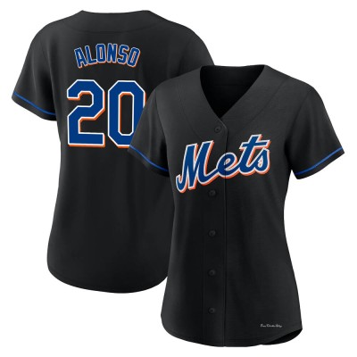 Women's Pete Alonso New York Mets Authentic Black 2022 Alternate Jersey