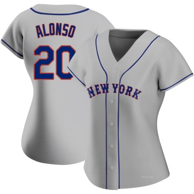 Women's Pete Alonso New York Mets Authentic Gray Road Jersey