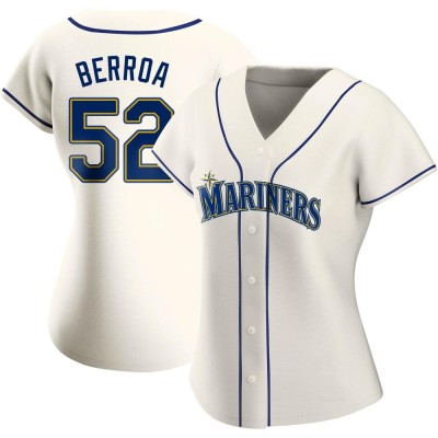 Women's Prelander Berroa Seattle Mariners Authentic Cream Alternate Jersey
