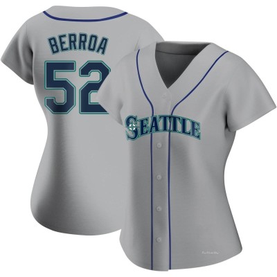Women's Prelander Berroa Seattle Mariners Replica Gray Road Jersey