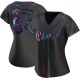 Women's Quinn Priester Pittsburgh Pirates Replica Black Holographic Alternate Jersey