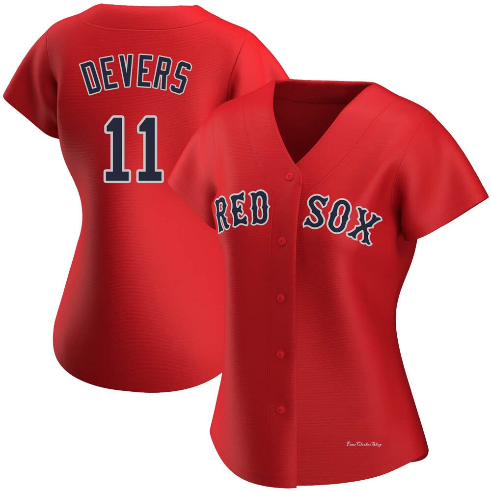Women's Rafael Devers Boston Red Sox Authentic Red Alternate Jersey