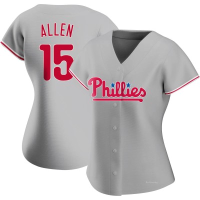 Women's Richie Allen Philadelphia Phillies Authentic Gray Road Jersey