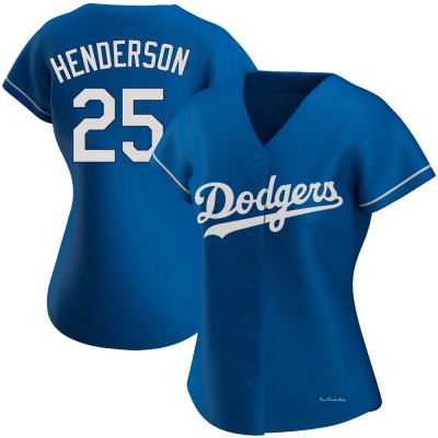 Women's Rickey Henderson Los Angeles Dodgers Authentic Royal Alternate Jersey