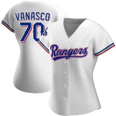 Women's Ricky Vanasco Texas Rangers Authentic White Home 2023 World Series Champions Jersey
