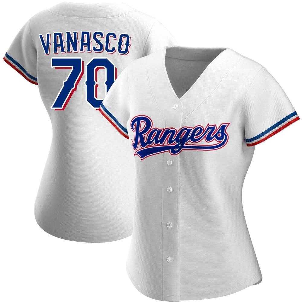 Women's Ricky Vanasco Texas Rangers Replica White Home Jersey