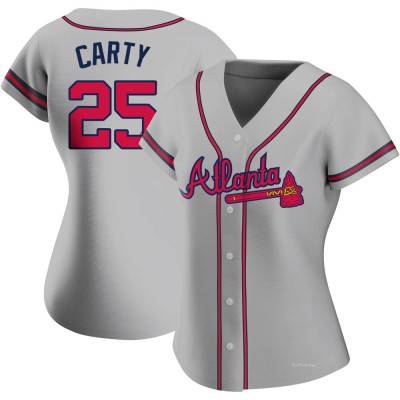 Women's Rico Carty Atlanta Braves Authentic Gray Road Jersey