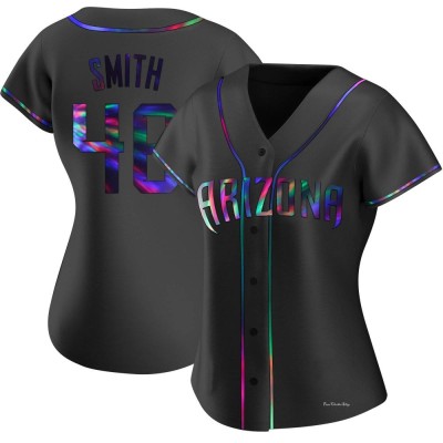Women's Riley Smith Arizona Diamondbacks Replica Black Holographic Alternate Jersey