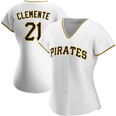 Women's Roberto Clemente Pittsburgh Pirates Authentic White Home Jersey
