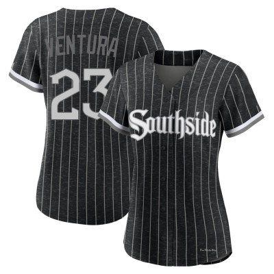 Women's Robin Ventura Chicago White Sox Authentic Black 2021 City Connect Jersey
