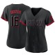 Women's Ron Oester Cincinnati Reds Replica Black 2023 City Connect Jersey