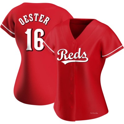 Women's Ron Oester Cincinnati Reds Replica Red Alternate Jersey