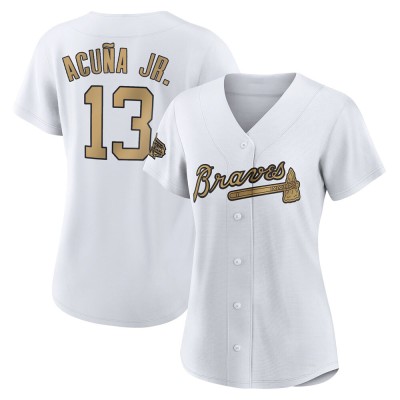 Women's Ronald Acuna Jr. Atlanta Braves Game White Authentic 2022 All-Star Jersey