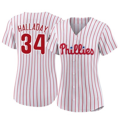 Women's Roy Halladay Philadelphia Phillies Authentic White 2022 World Series Home Jersey