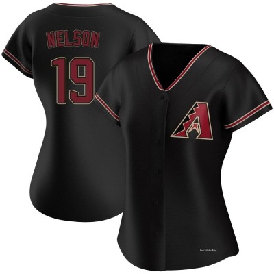 Women's Ryne Nelson Arizona Diamondbacks Replica Black Alternate Jersey