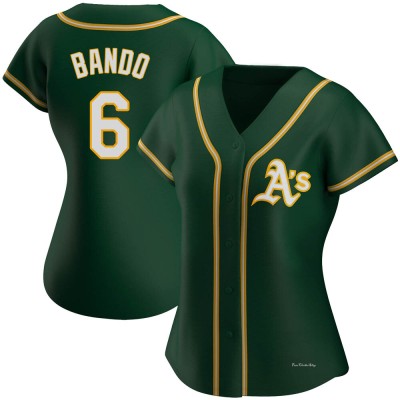 Women's Sal Bando Oakland Athletics Authentic Green Alternate Jersey