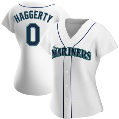 Women's Sam Haggerty Seattle Mariners Replica White Home Jersey
