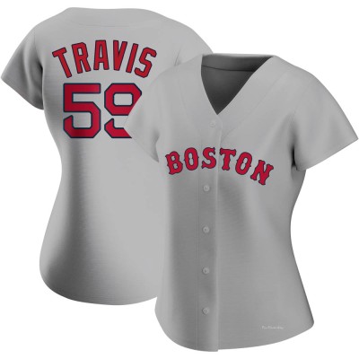 Women's Sam Travis Boston Red Sox Authentic Gray Road Jersey