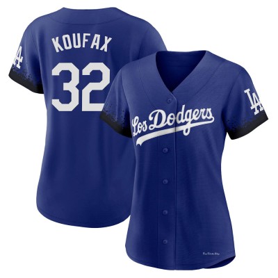 Women's Sandy Koufax Los Angeles Dodgers Authentic Royal 2021 City Connect Jersey