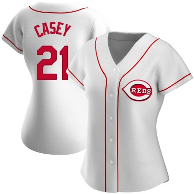Women's Sean Casey Cincinnati Reds Authentic White Home Jersey