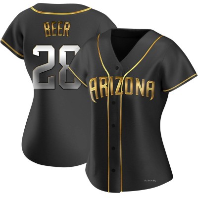 Women's Seth Beer Arizona Diamondbacks Replica Black Golden Alternate Jersey